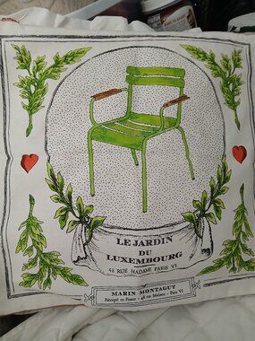 NEW Marin Montagut Velvet Pillow Cover from Paris